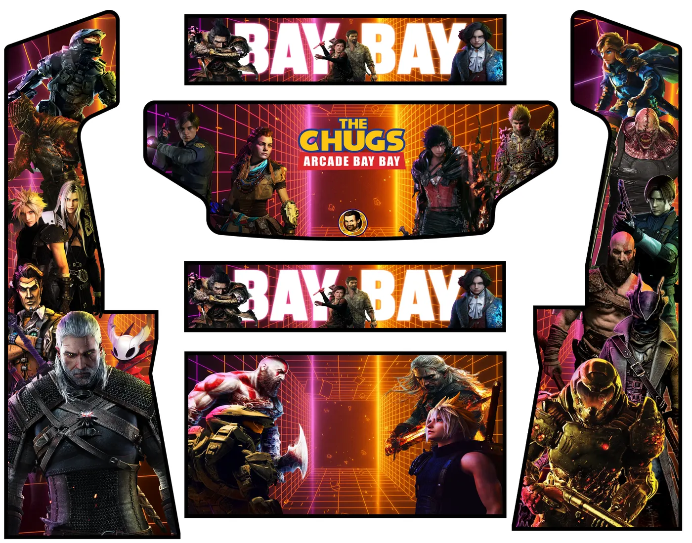 Bay Bay Arcade — full graphics sheet