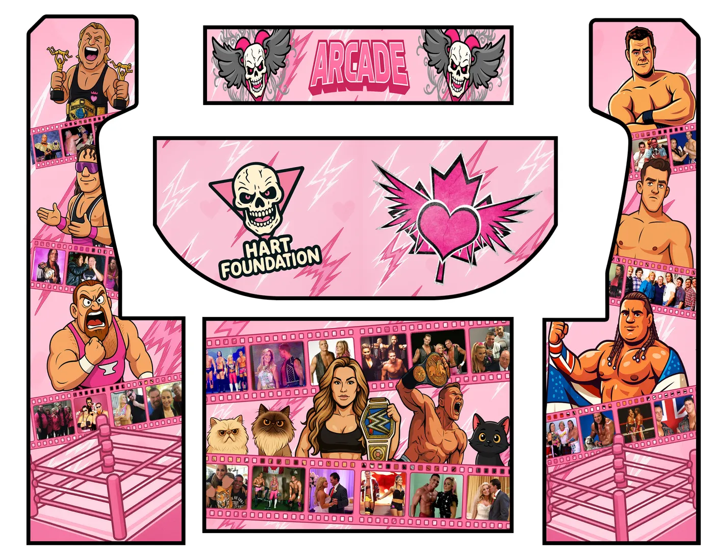 Hart Family Arcade — full graphics sheet