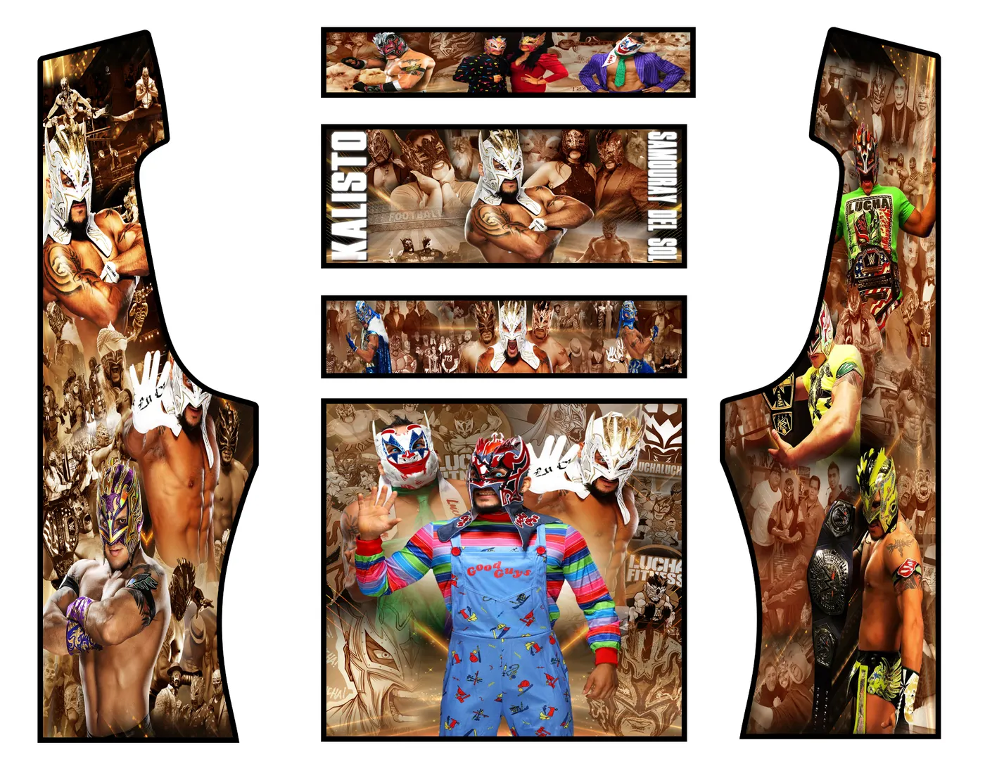 Lucha-Cade — full graphics sheet