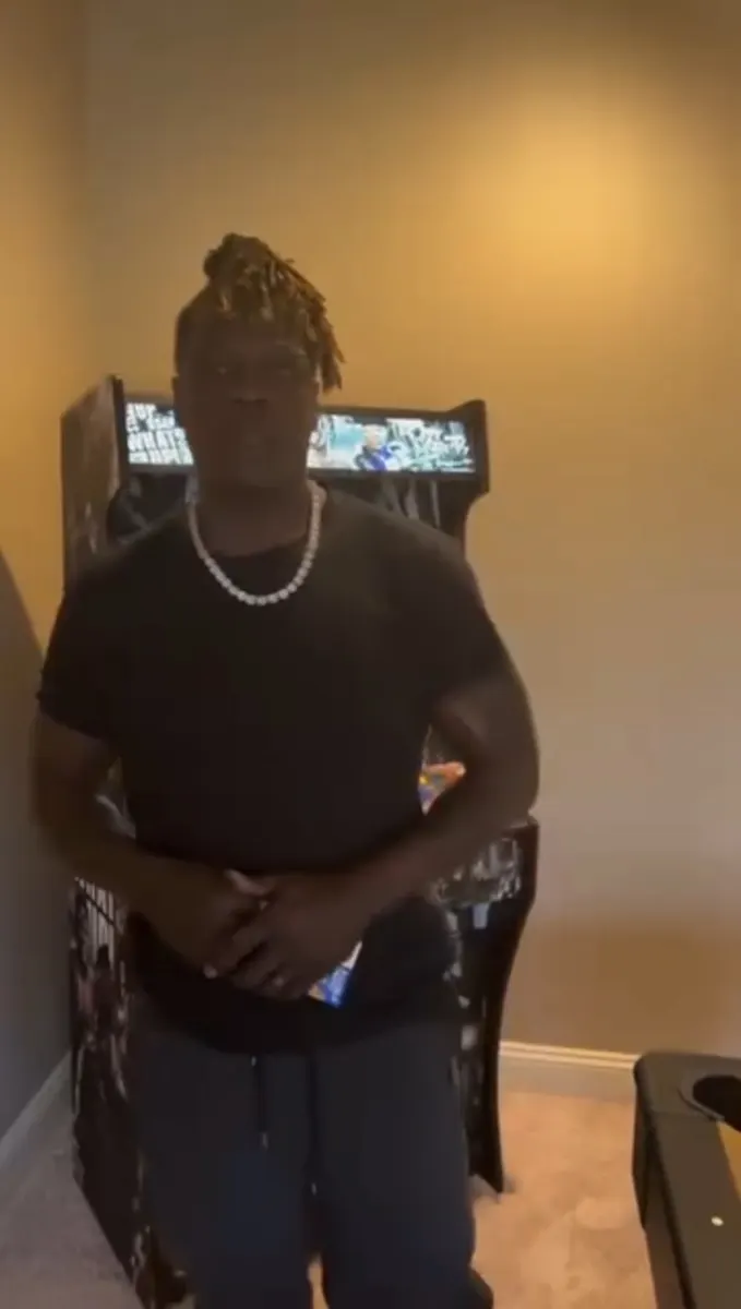 R-Truth with the finished R-Cade arcade